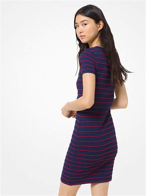 michael kors ruffled stripe dress|Ruffled Stripe Stretch.